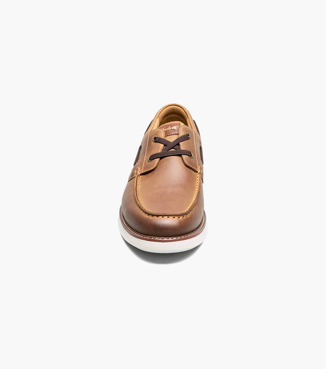 Florsheim Launch Moc Toe Elastic Lace Boat Shoe
