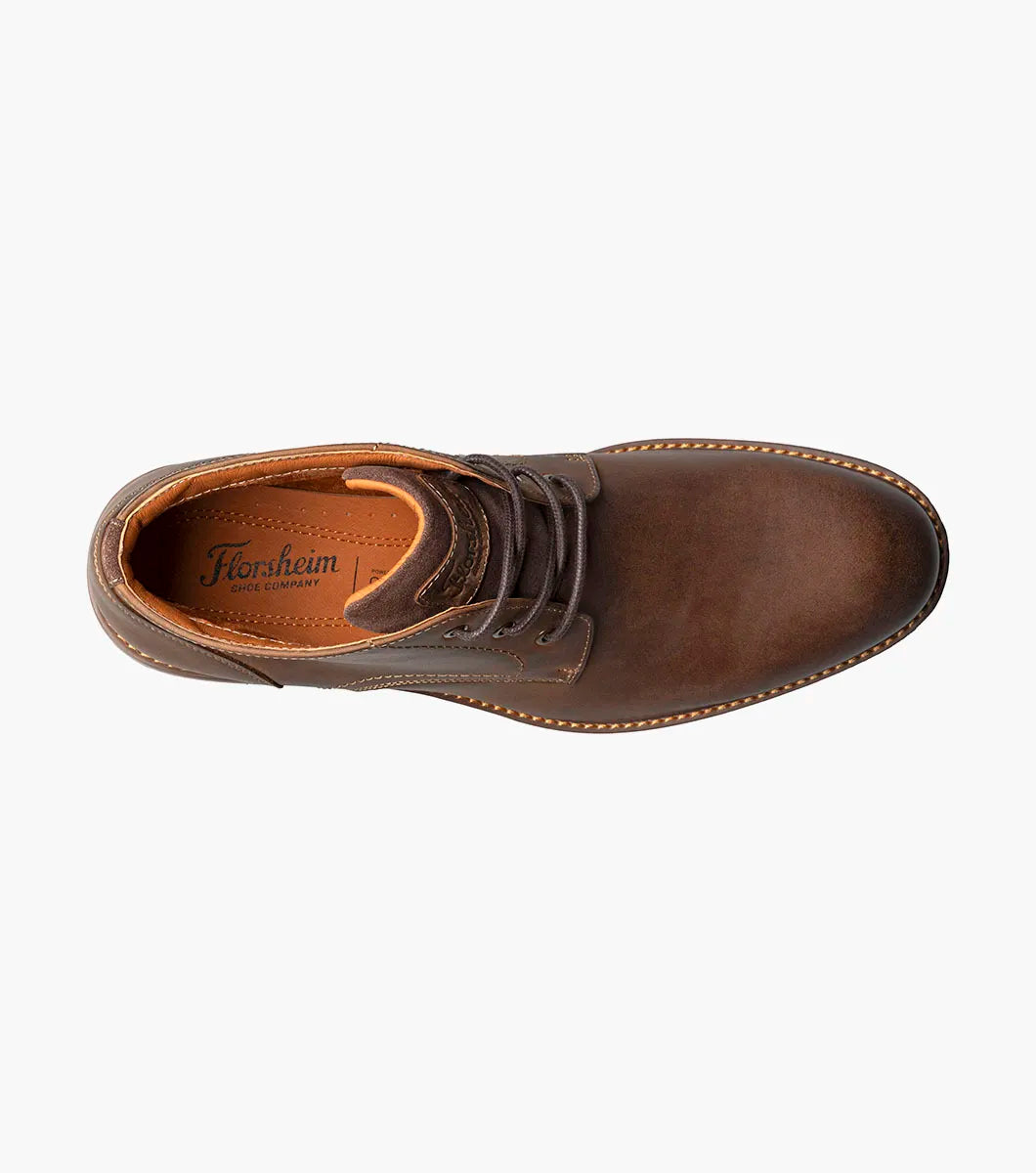 Florsheim Lodge Plain Toe 3-Eye Chukka Boot