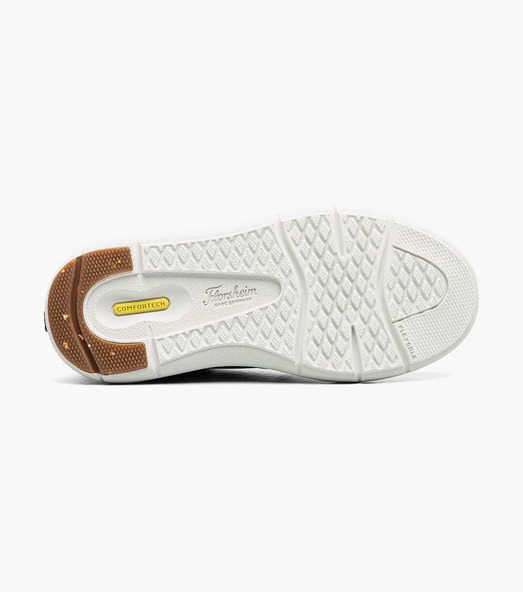 Florsheim Fleet Jr. Boys Perf  Toe Elastic Lace Sneaker