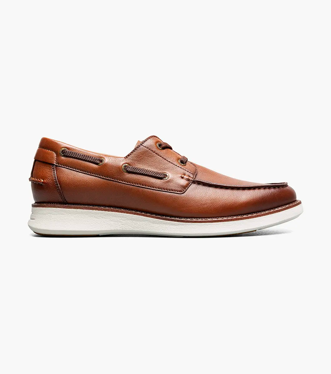Florsheim Launch Moc Toe Elastic Lace Boat Shoe