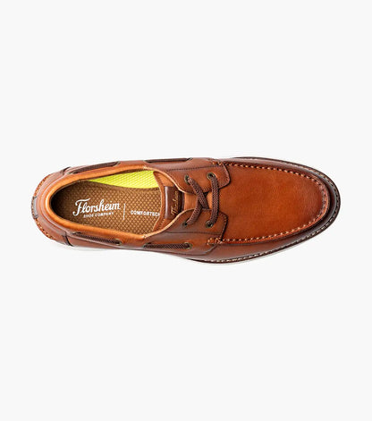 Florsheim Launch Moc Toe Elastic Lace Boat Shoe