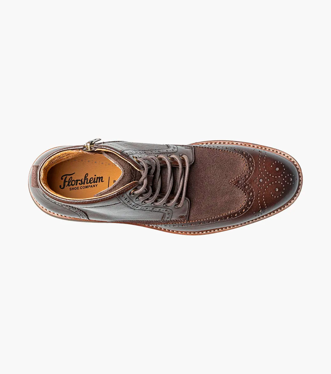 Florsheim Redford Wingtip Lace Up Boot