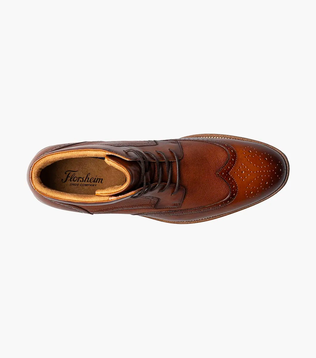 Florsheim Rucci Wingtip Lace Up Boot