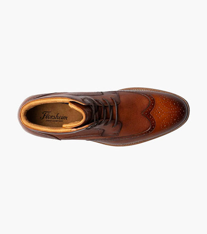 Florsheim Rucci Wingtip Lace Up Boot