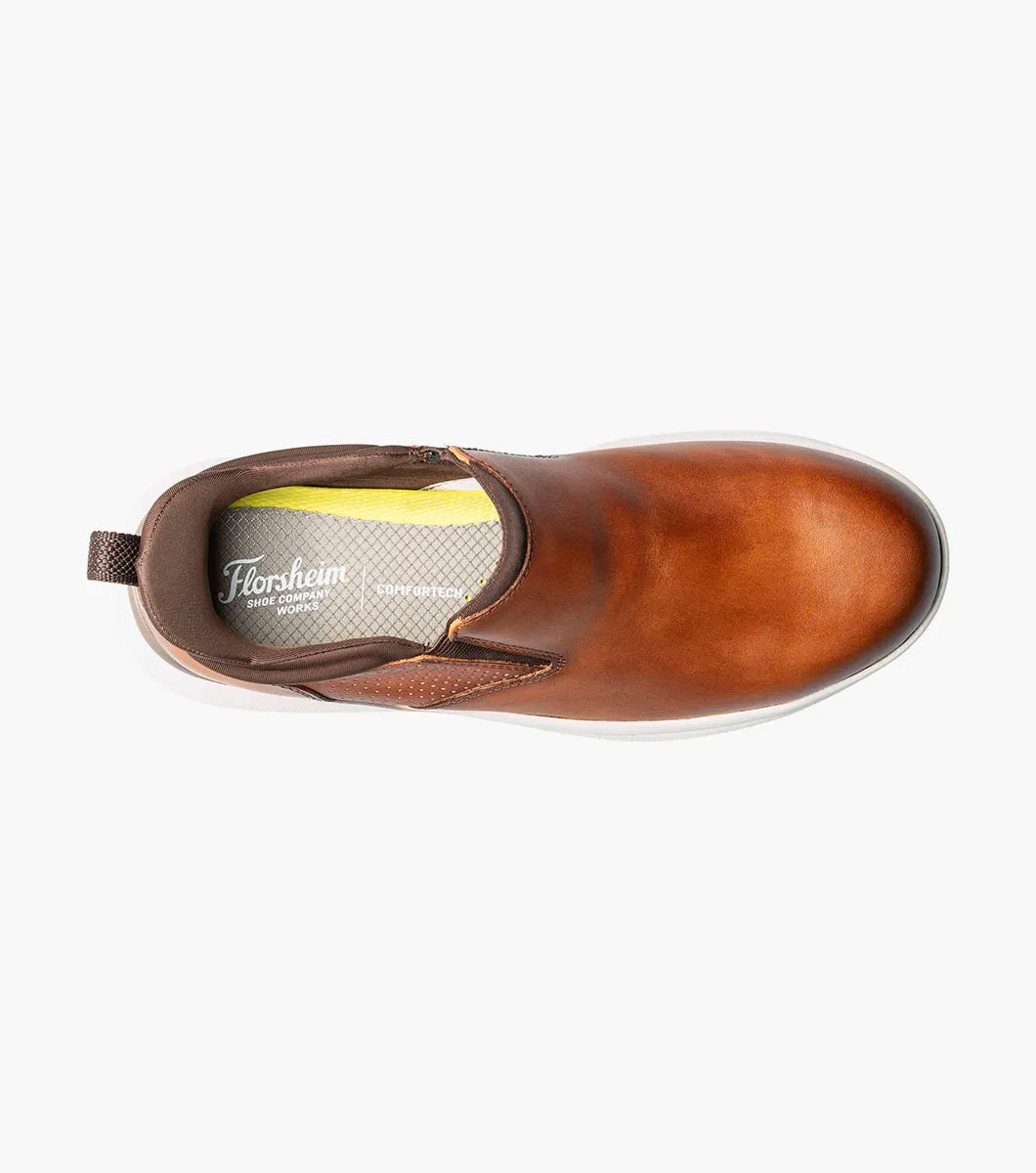 Florsheim Fleet Work Plain Toe Slip On Sneaker