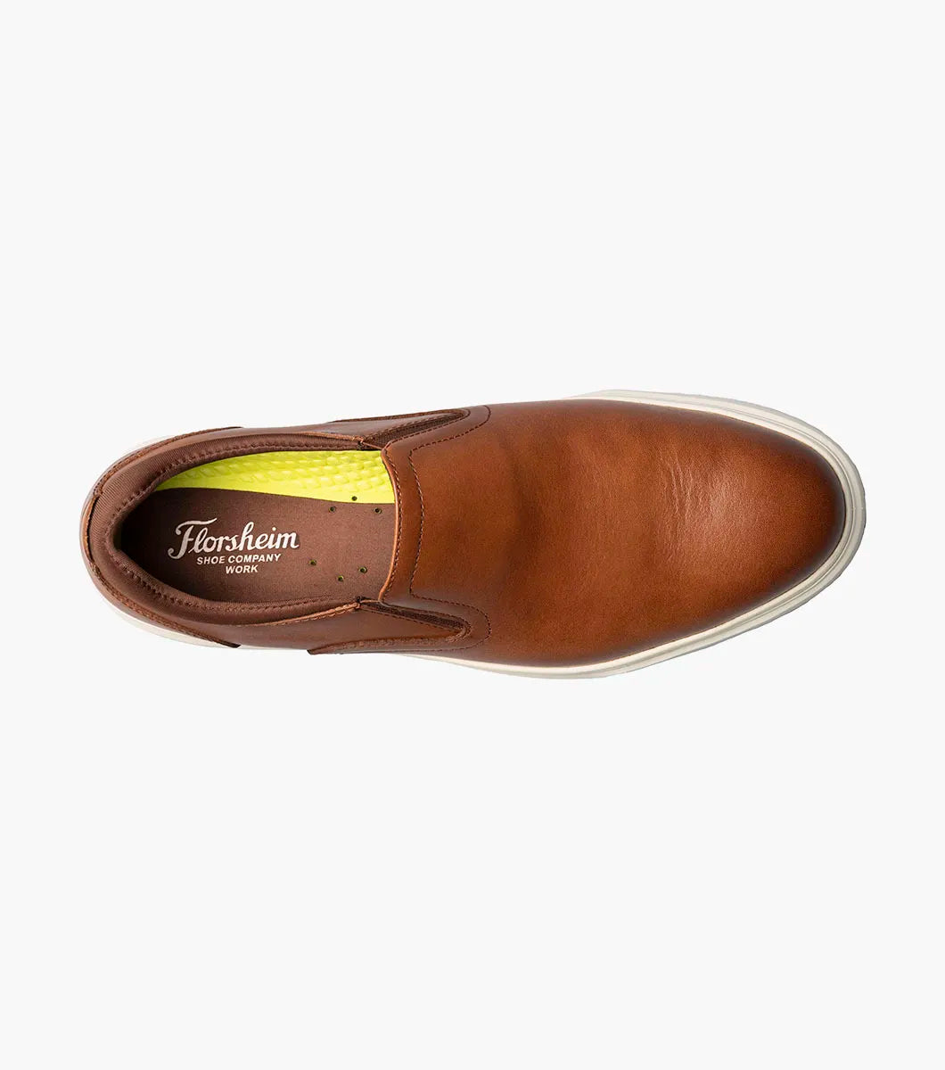 Florsheim Premier Work Plain Toe Slip On Sneaker