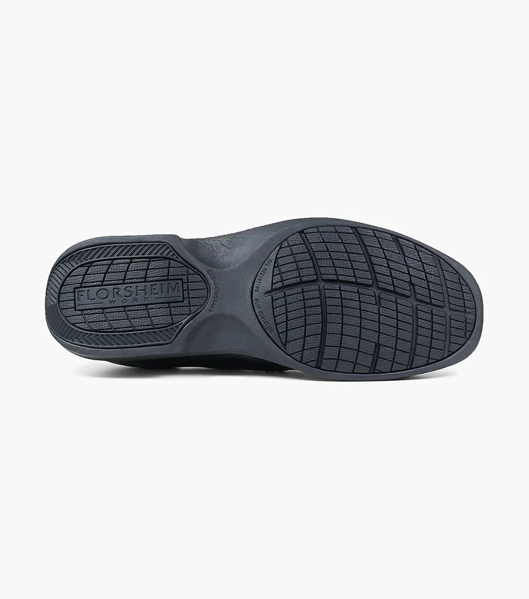 Florsheim Coronis Work Steel Toe Black Bike Toe Slip On