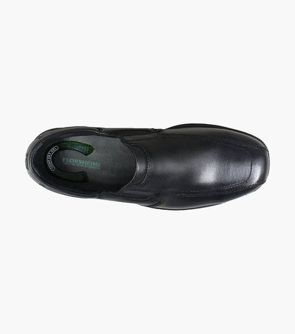 Florsheim Coronis Work Steel Toe Black Bike Toe Slip On