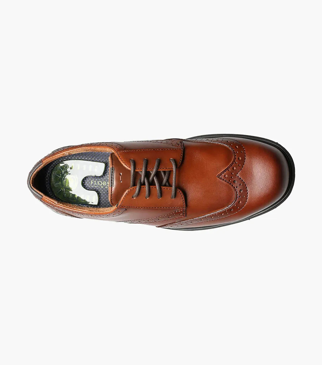 Florsheim Loedin Work Steel Toe Brown Wingtip Oxford