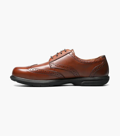 Florsheim Loedin Work Steel Toe Brown Wingtip Oxford
