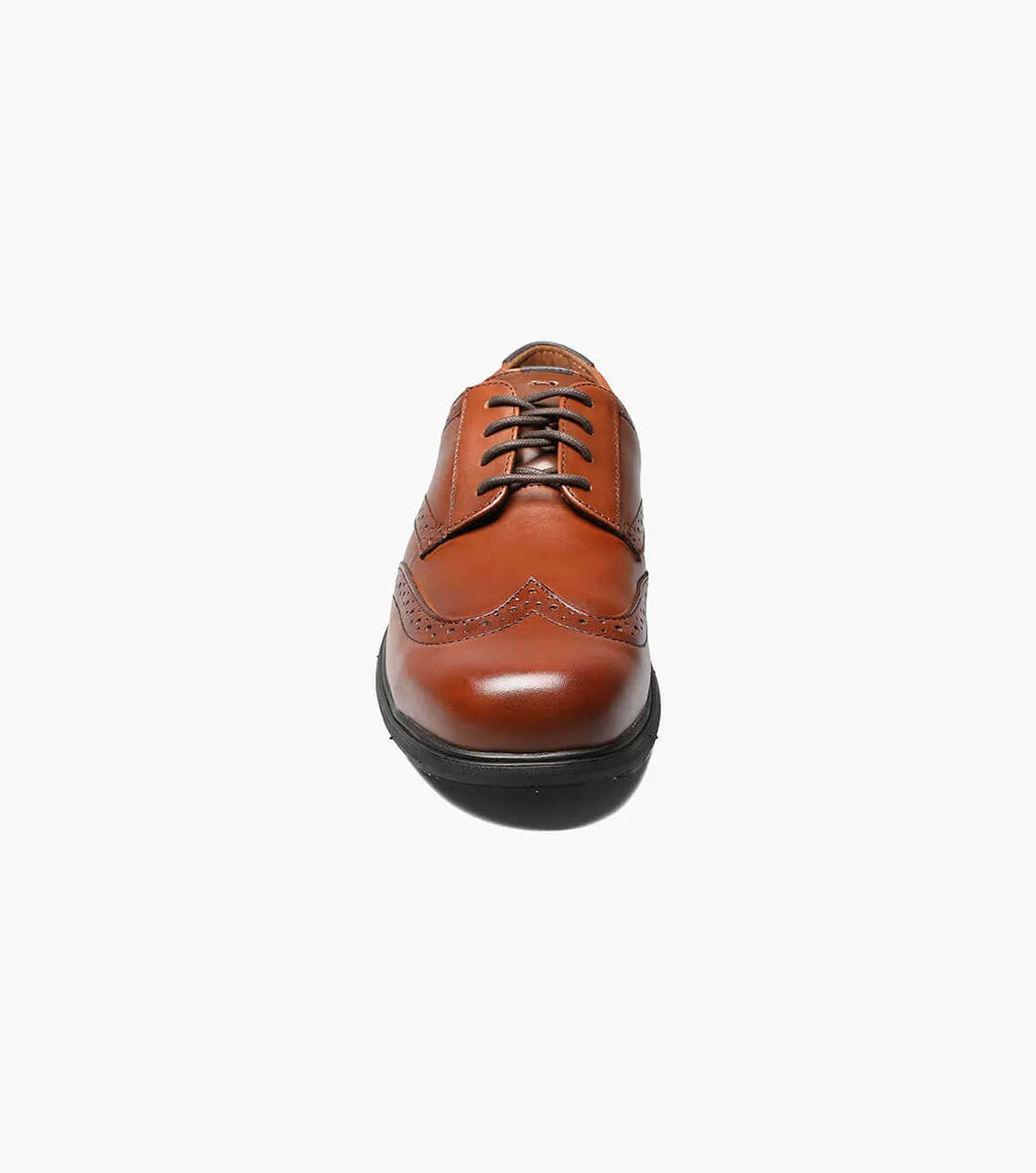 Florsheim Loedin Work Steel Toe Brown Wingtip Oxford
