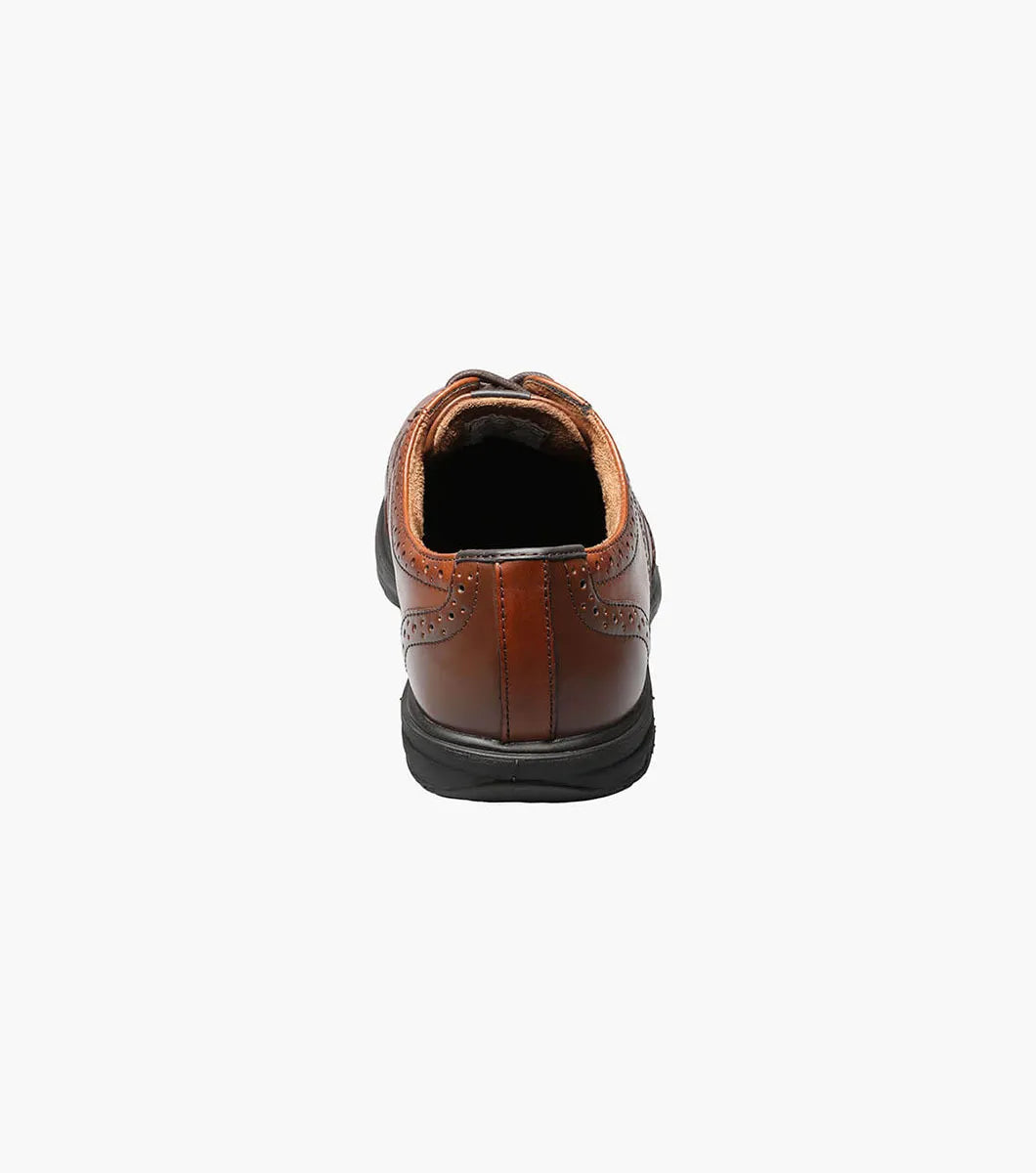 Florsheim Loedin Work Steel Toe Brown Wingtip Oxford