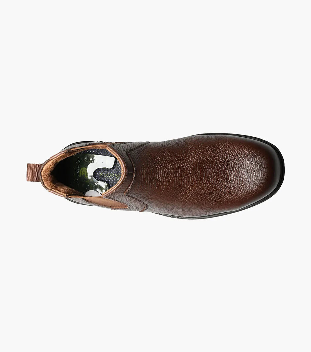 Florsheim Loedin Work Steel Toe Brown Plain Toe Gore Boot