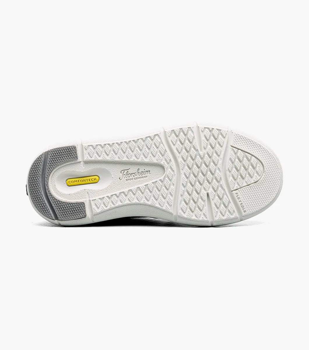 Florsheim Fleet Jr. Boys Perf  Toe Elastic Lace Sneaker