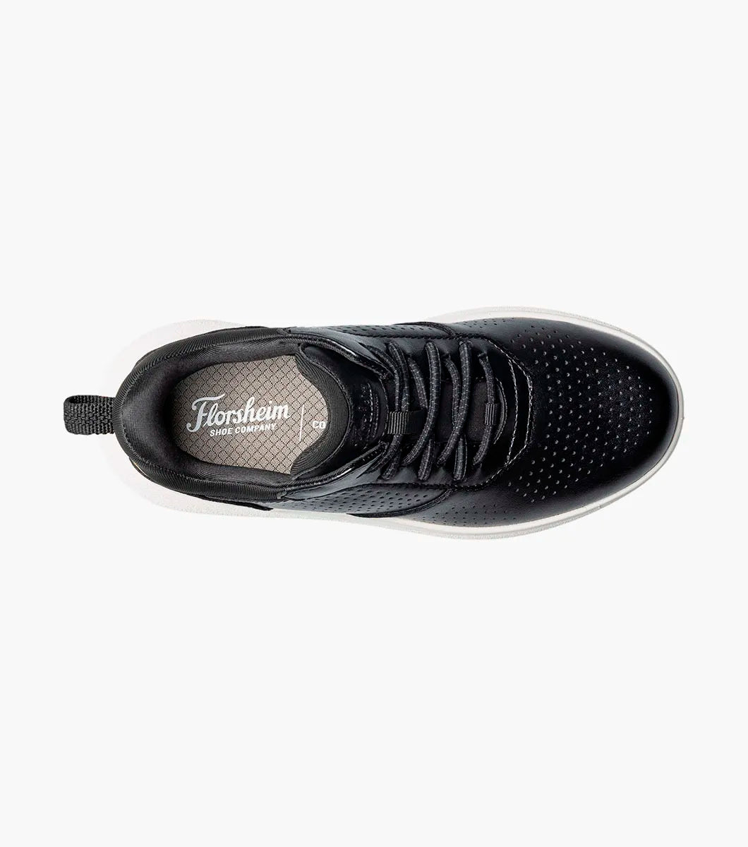 Florsheim Fleet Jr. Boys Perf  Toe Elastic Lace Sneaker
