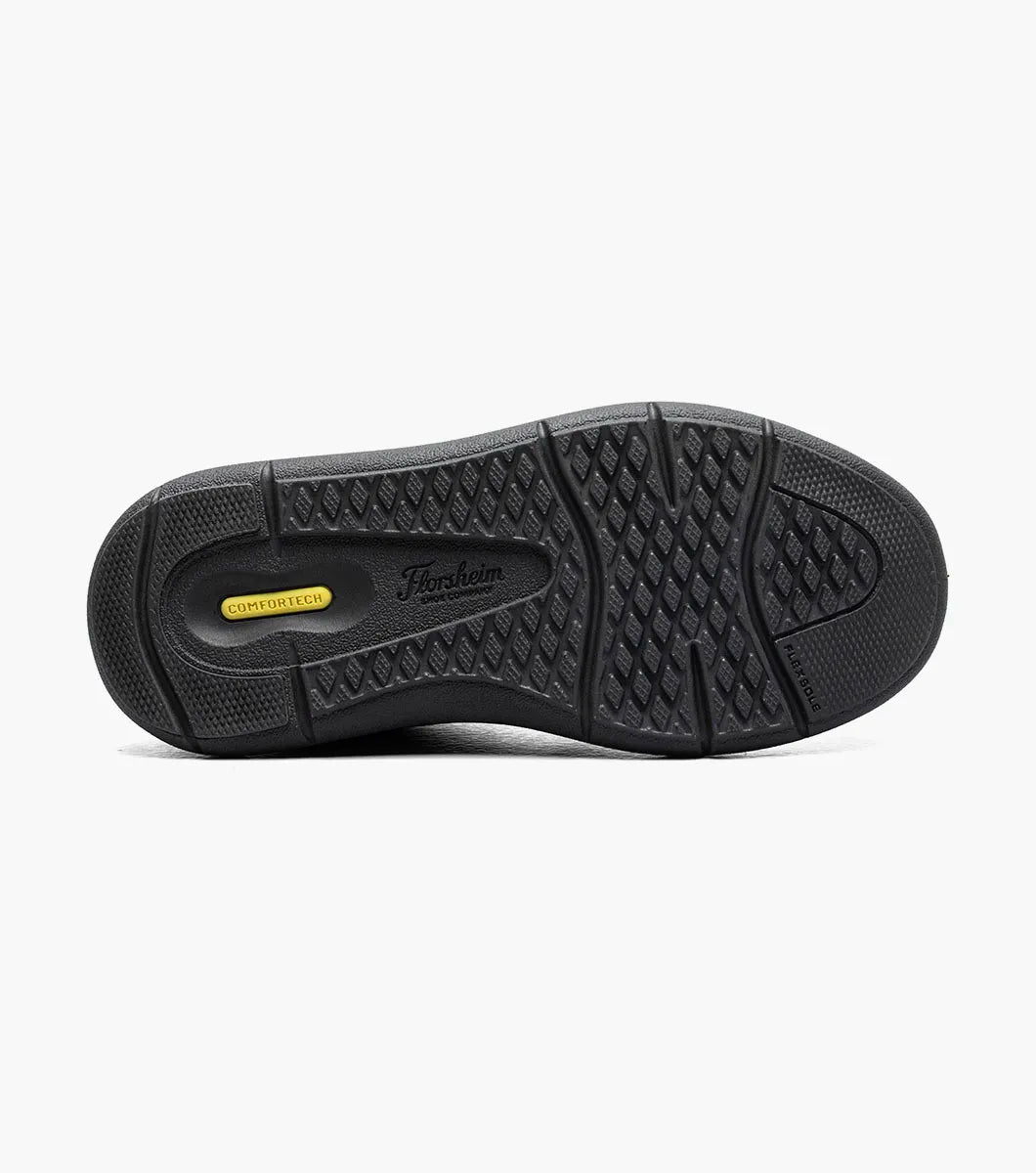 Florsheim Fleet Jr. Boys Perf  Toe Elastic Lace Sneaker
