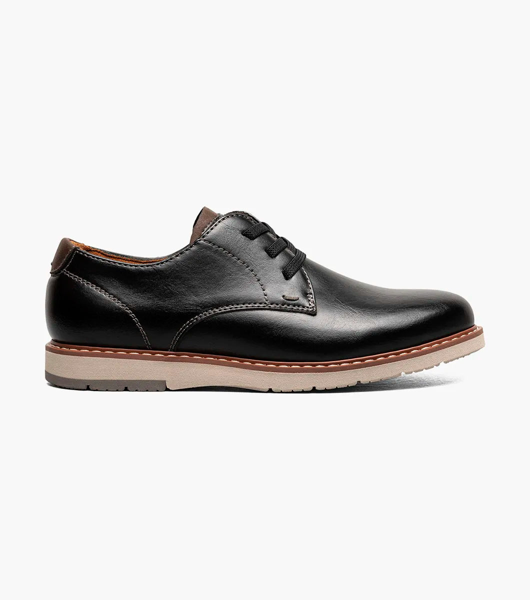 Florsheim Vibe Jr. Boys Elastic Lace Plain Toe Oxford