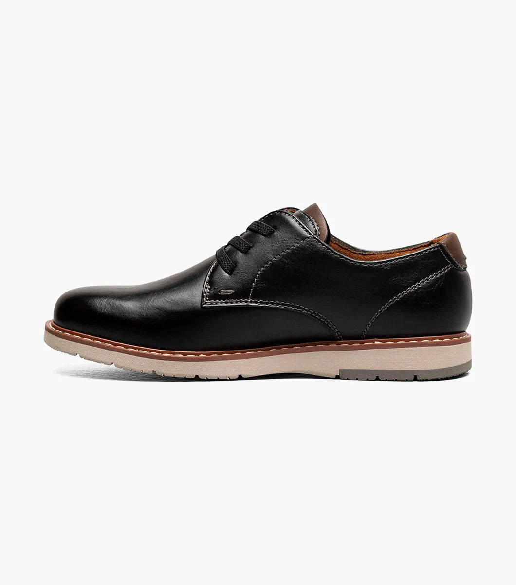 Florsheim Vibe Jr. Boys Elastic Lace Plain Toe Oxford