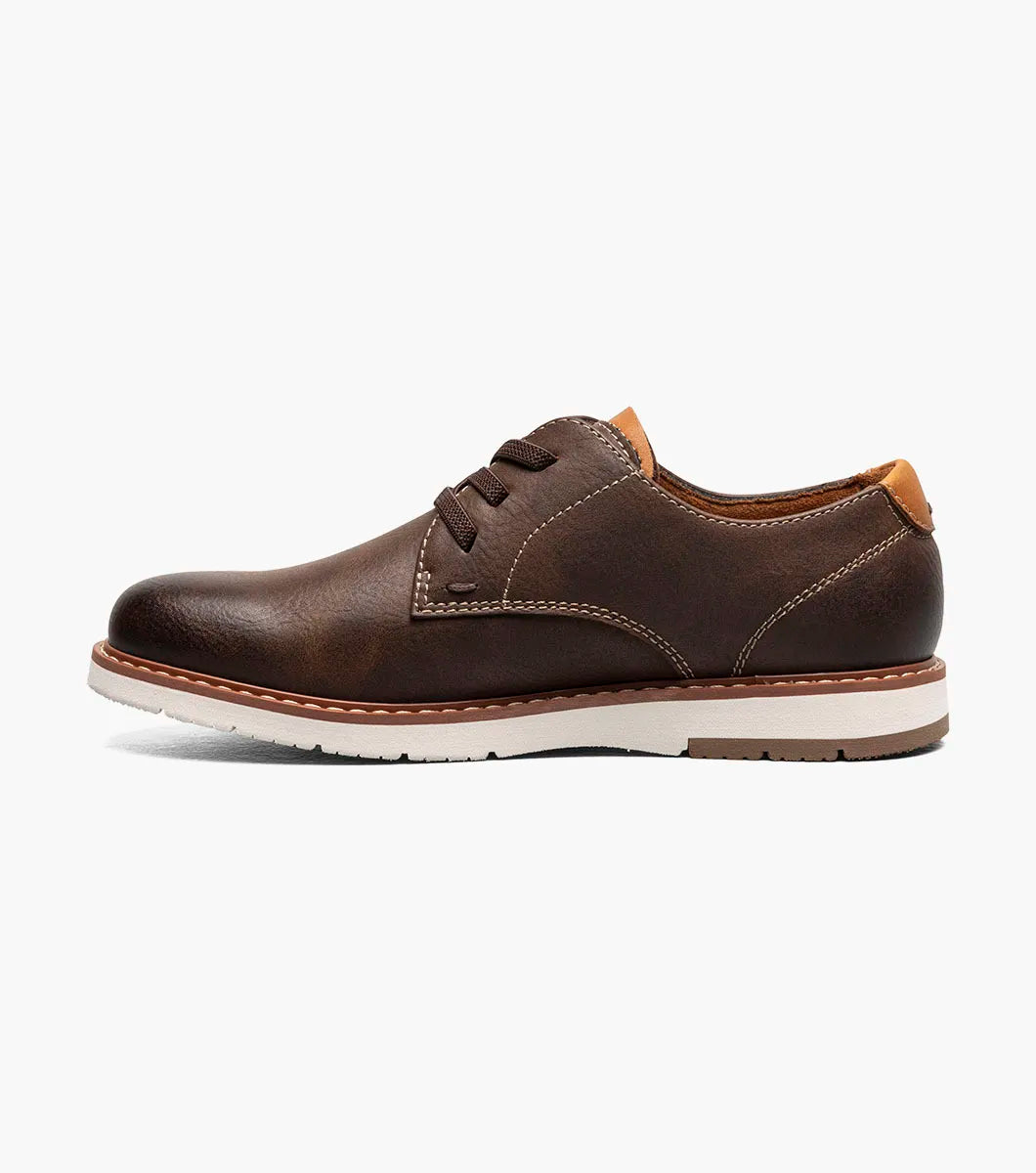 Florsheim Vibe Jr. Boys Elastic Lace Plain Toe Oxford