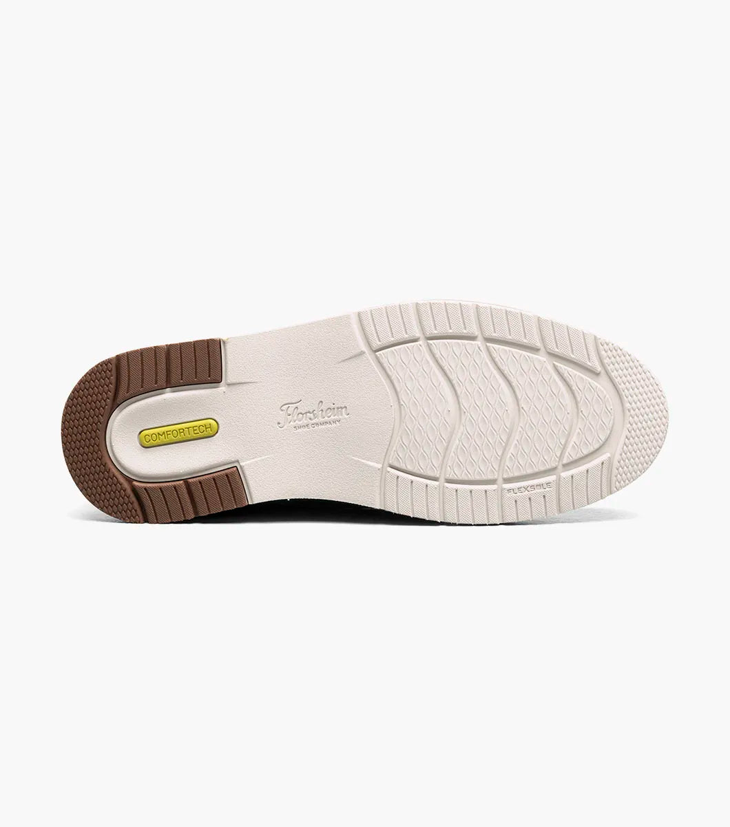 Florsheim Vibe Jr. Boys Elastic Lace Plain Toe Oxford