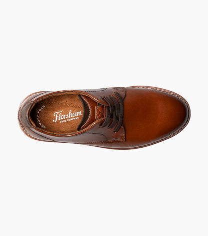 Florsheim Vibe Jr. Boys Elastic Lace Plain Toe Oxford