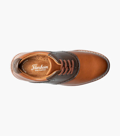 Florsheim Vibe Jr. Boys Plain Toe Saddle Shoe