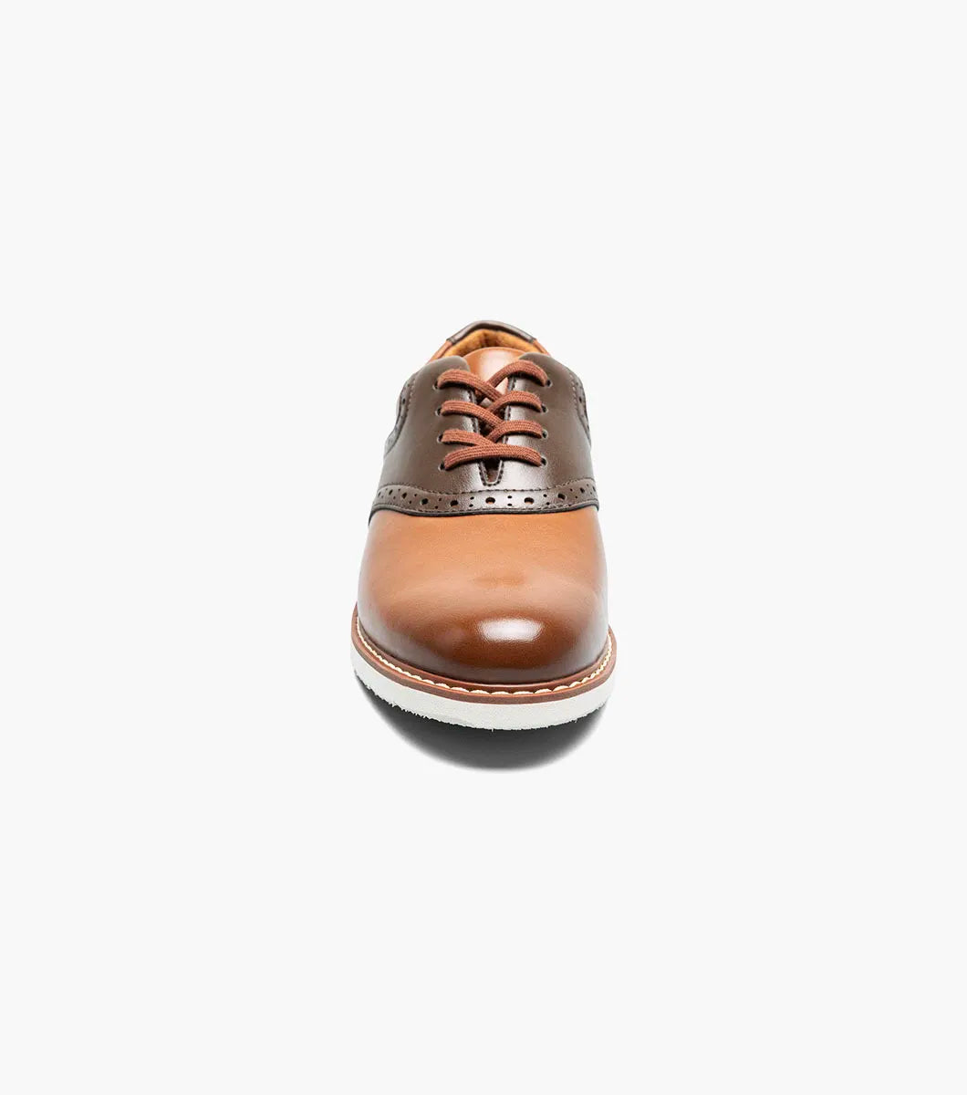 Florsheim Vibe Jr. Boys Plain Toe Saddle Shoe
