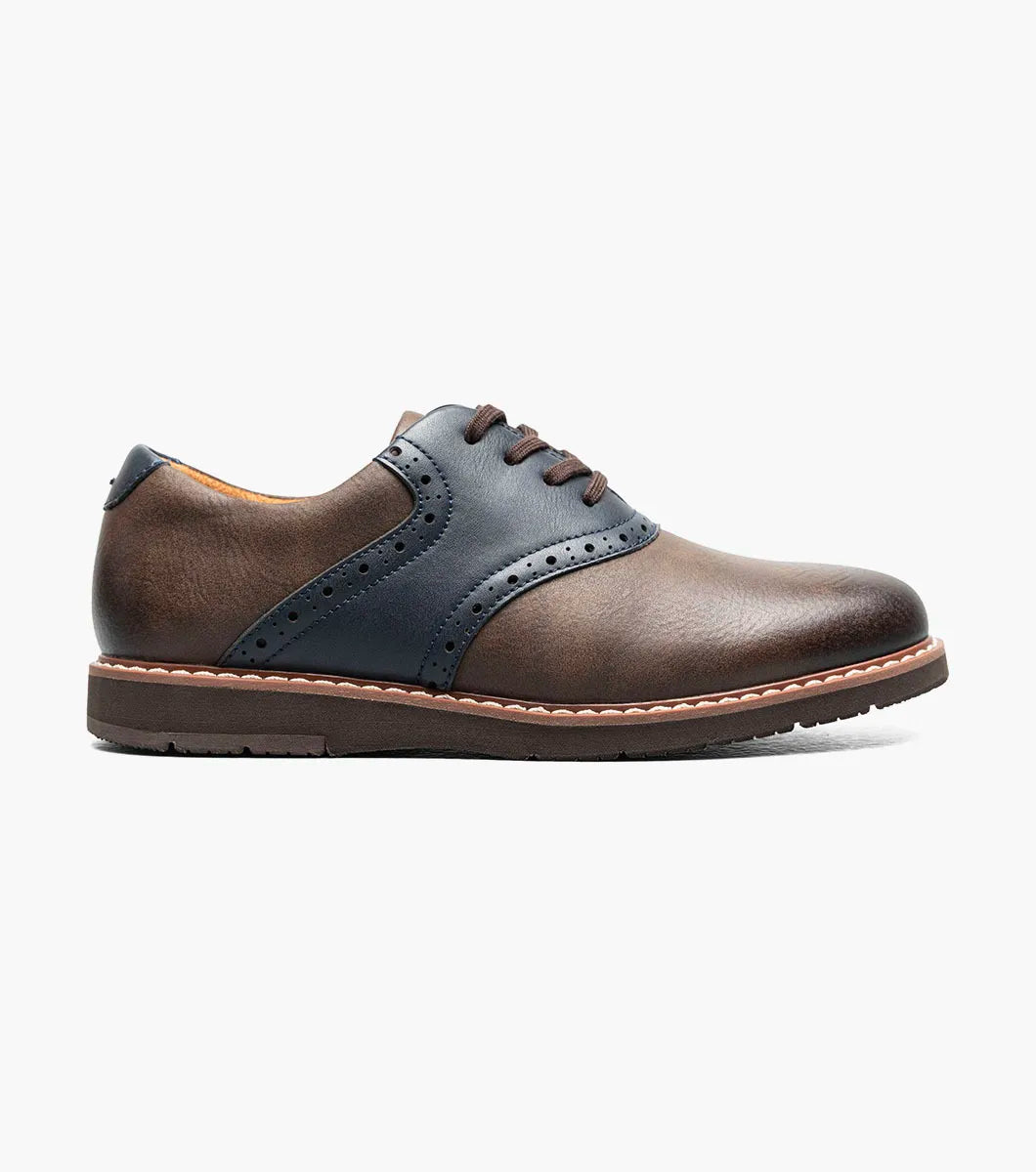 Florsheim Vibe Jr. Boys Plain Toe Saddle Shoe