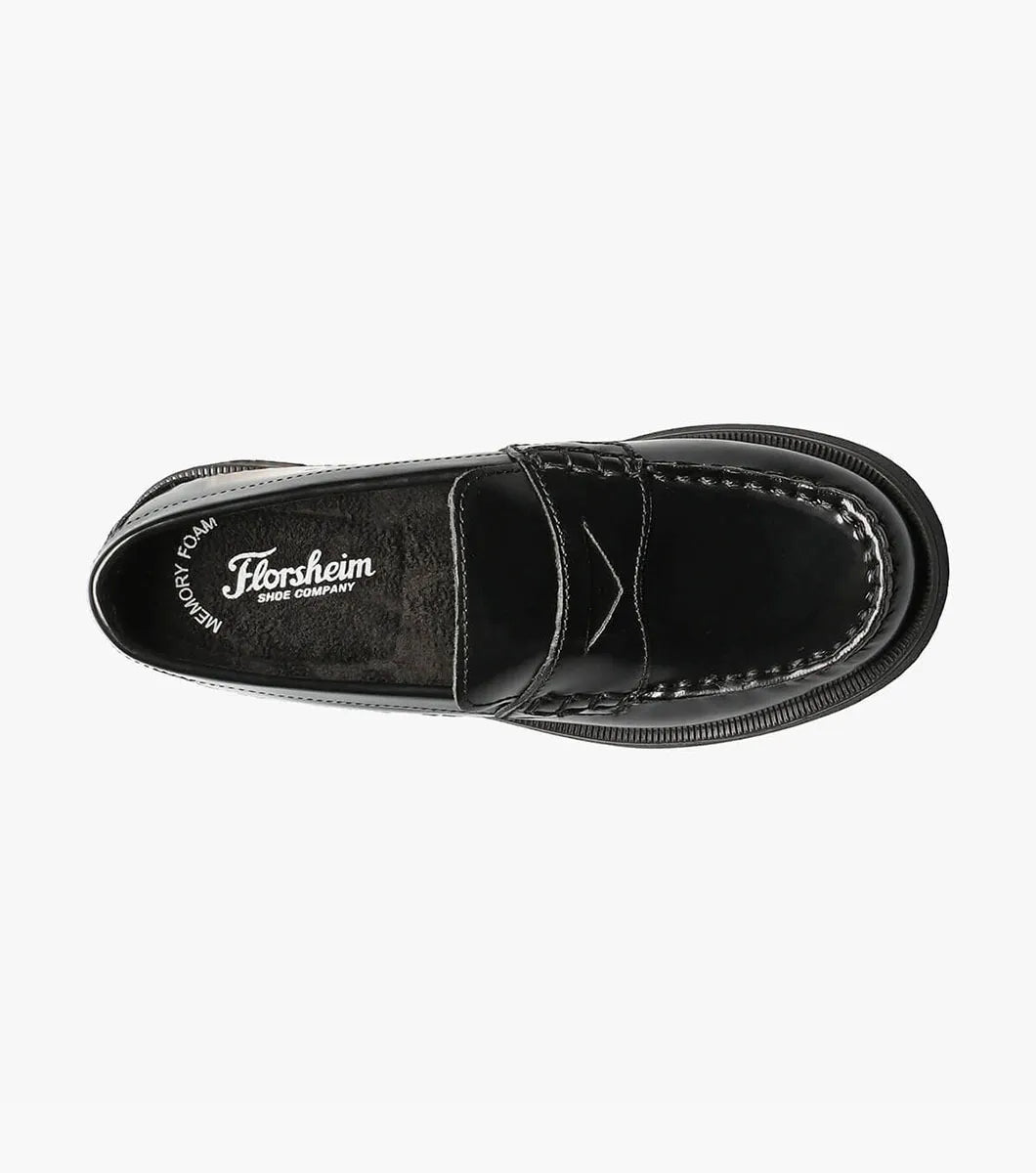 Florsheim Croquet Jr. Boys Moc Toe Penny Loafer