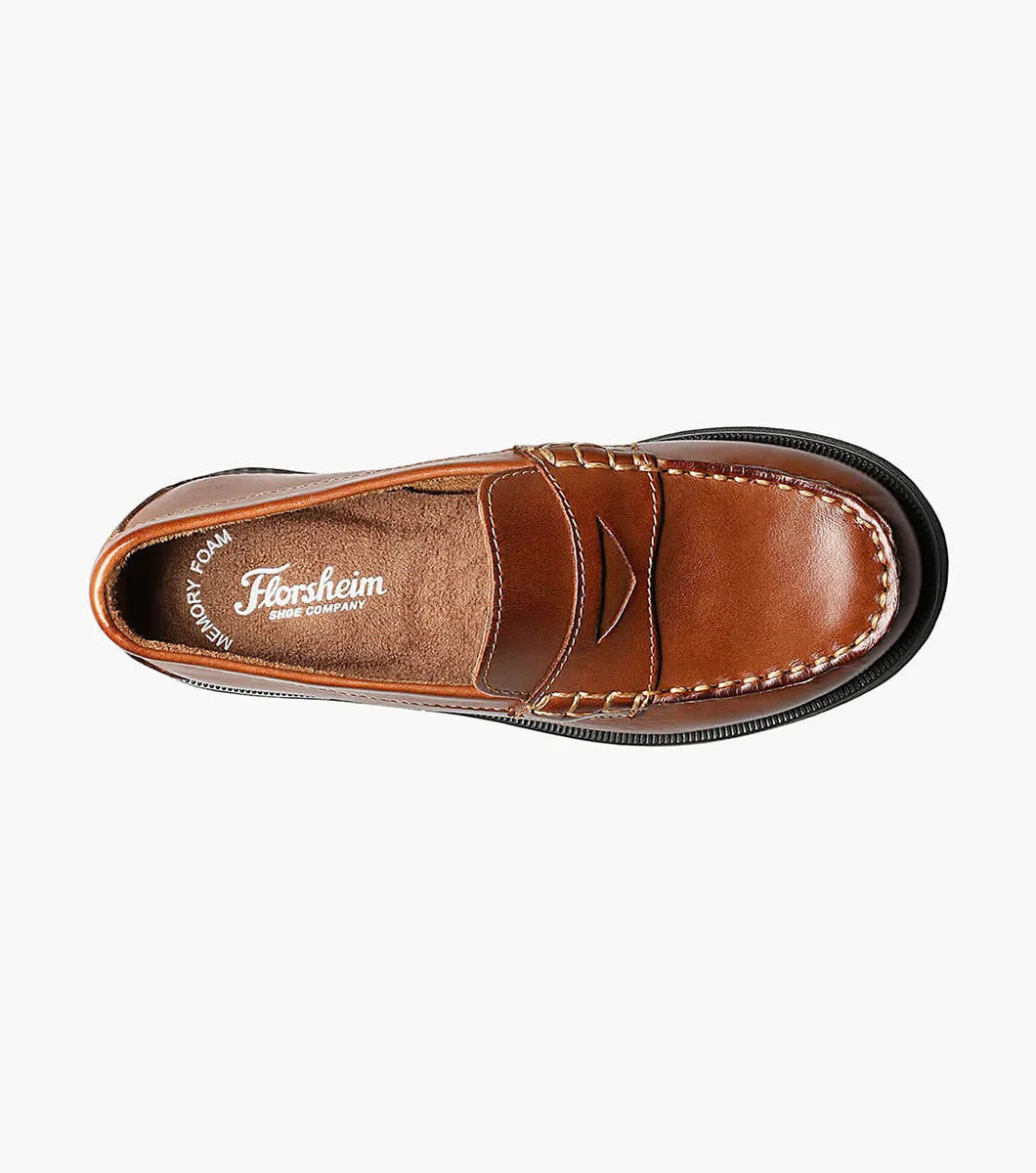 Florsheim Croquet Jr. Boys Moc Toe Penny Loafer