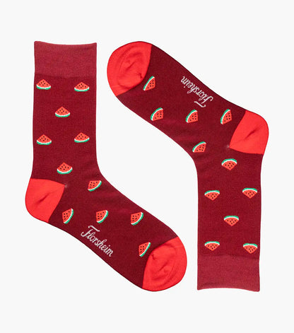Florsheim Watermelon  Mens Crew Dress Socks