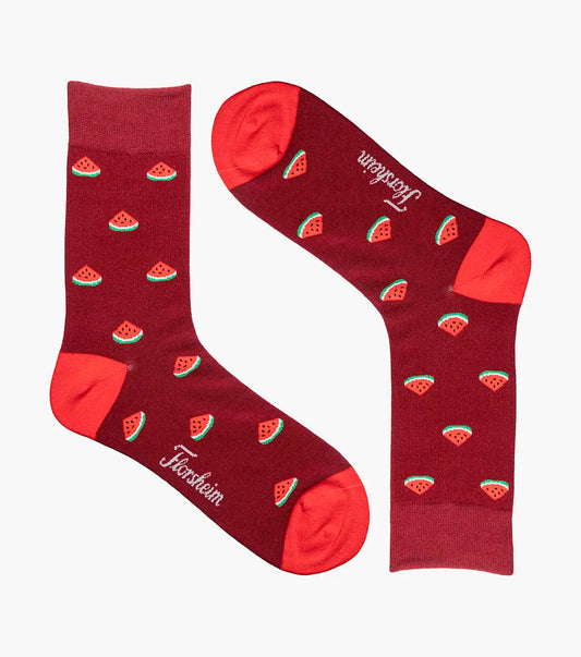 Florsheim Watermelon  Mens Crew Dress Socks