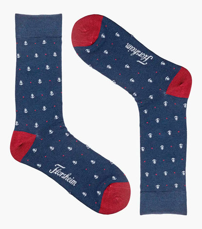 Florsheim Anchor Mens Crew Dress Socks