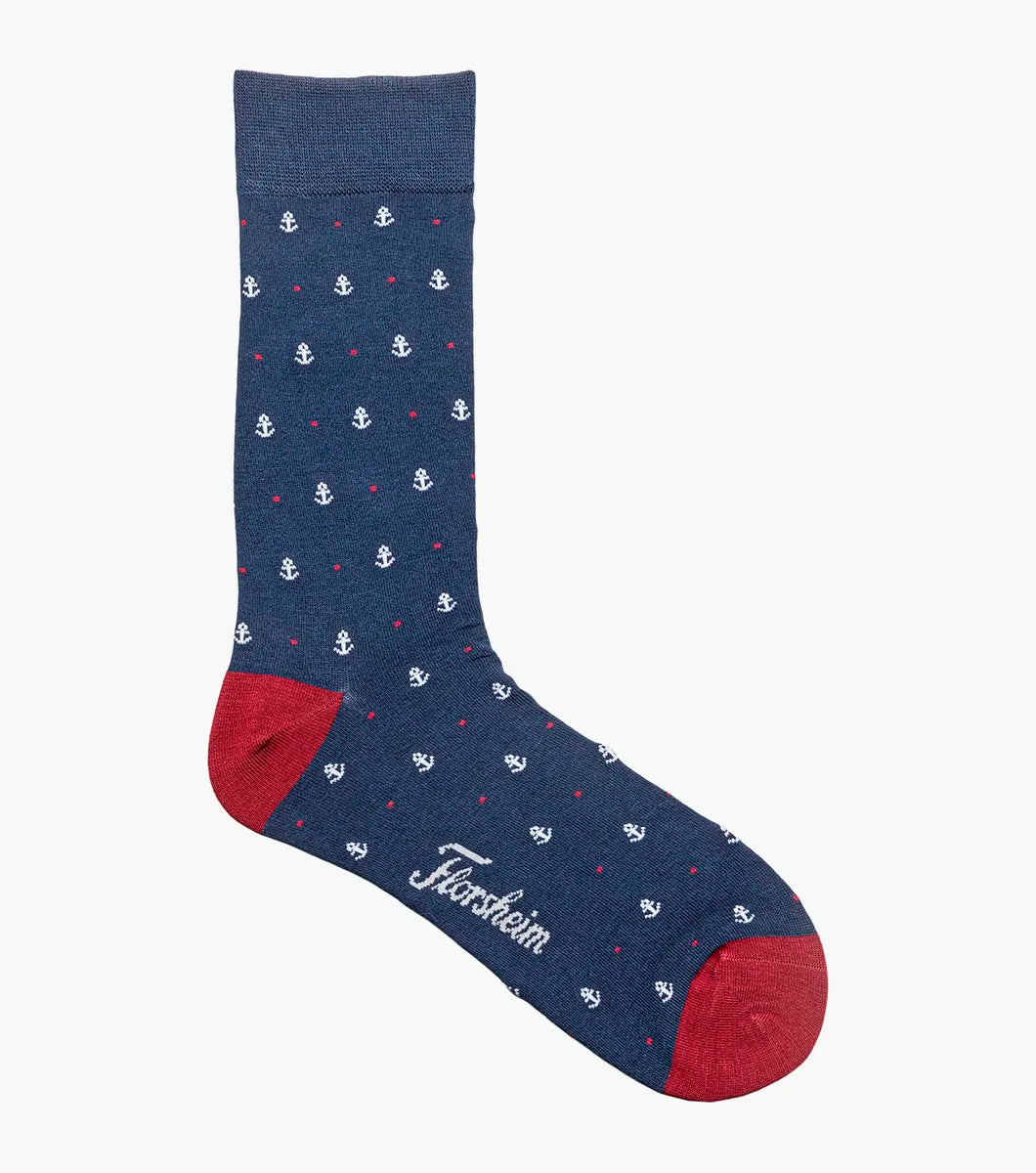 Florsheim Anchor Mens Crew Dress Socks
