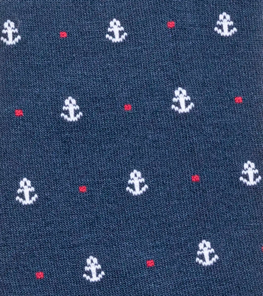 Florsheim Anchor Mens Crew Dress Socks