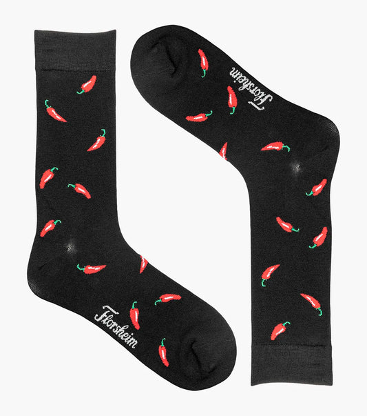 Florsheim Chili Pepper Mens Crew Dress Socks