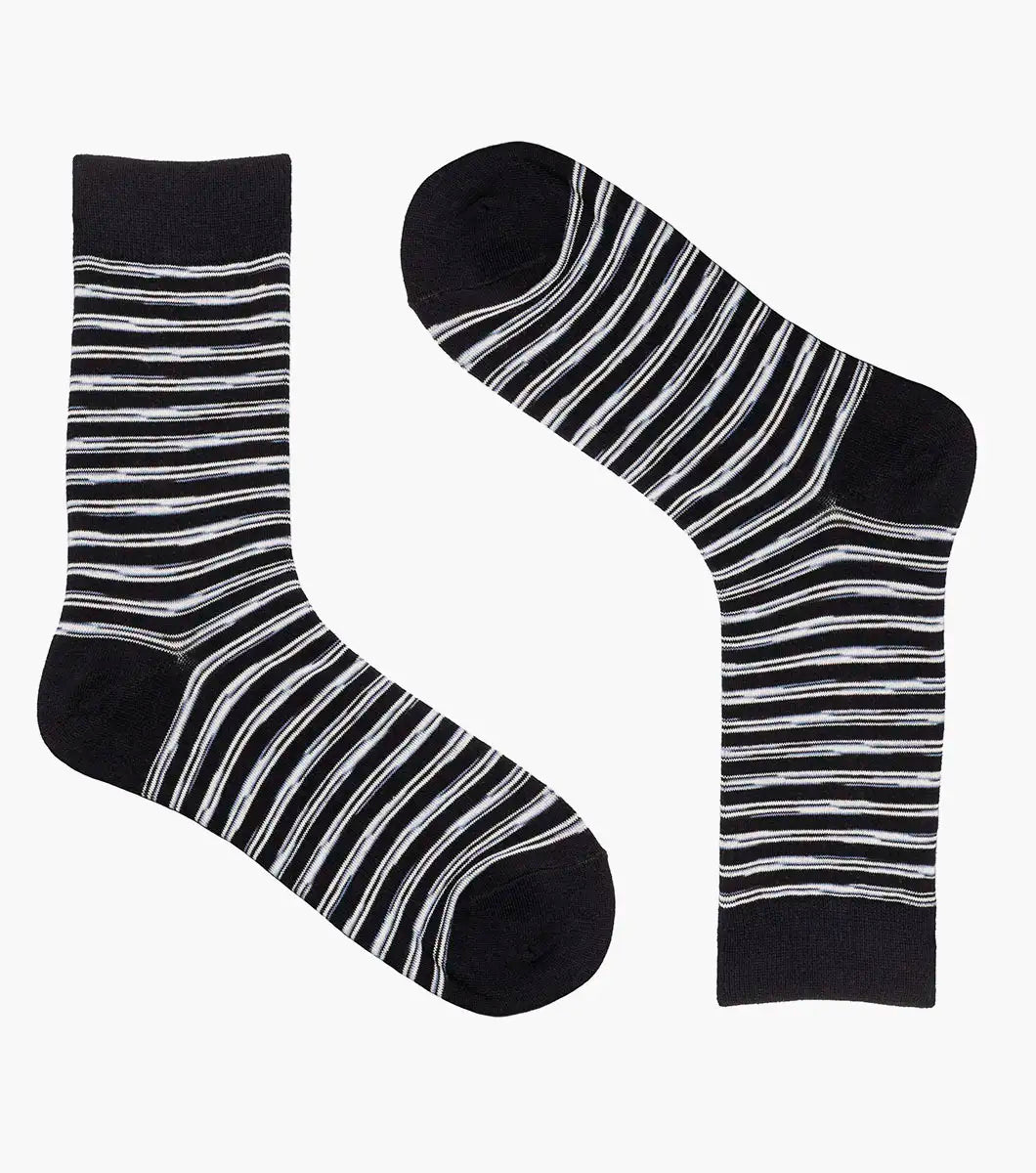 Florsheim Heather Stripe Mens Crew Dress Socks