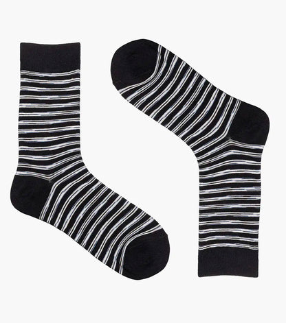 Florsheim Heather Stripe Mens Crew Dress Socks