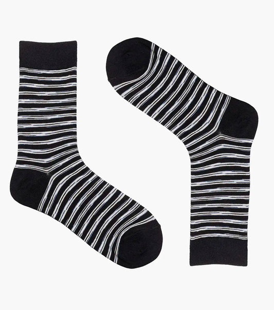 Florsheim Heather Stripe Mens Crew Dress Socks