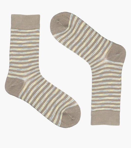 Florsheim Heather Stripe Mens Crew Dress Socks