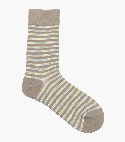 Florsheim Heather Stripe Mens Crew Dress Socks
