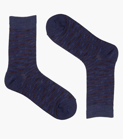 Florsheim Heather Stripe Mens Crew Dress Socks