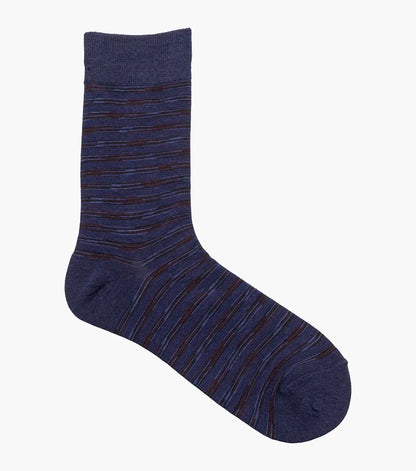 Florsheim Heather Stripe Mens Crew Dress Socks
