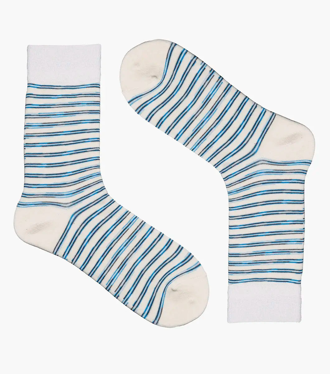Florsheim Heather Stripe Mens Crew Dress Socks