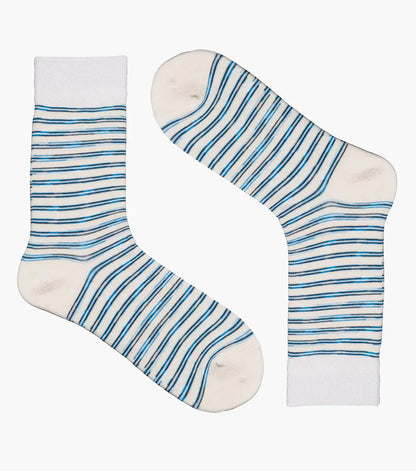 Florsheim Heather Stripe Mens Crew Dress Socks