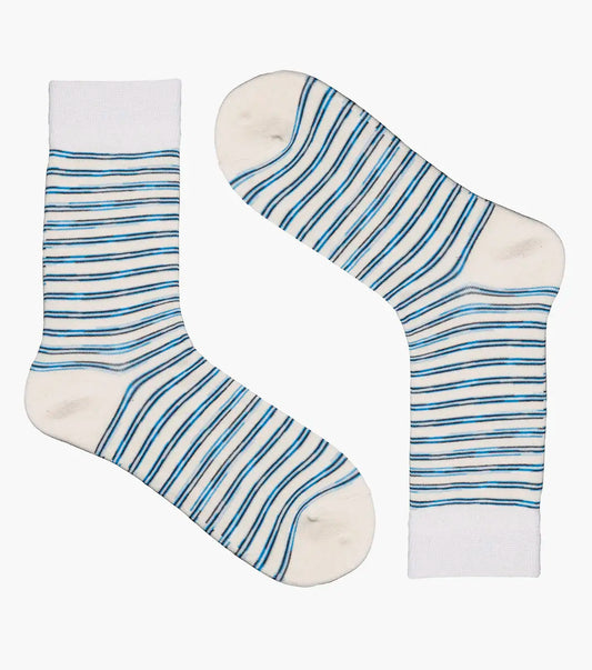 Florsheim Heather Stripe Mens Crew Dress Socks