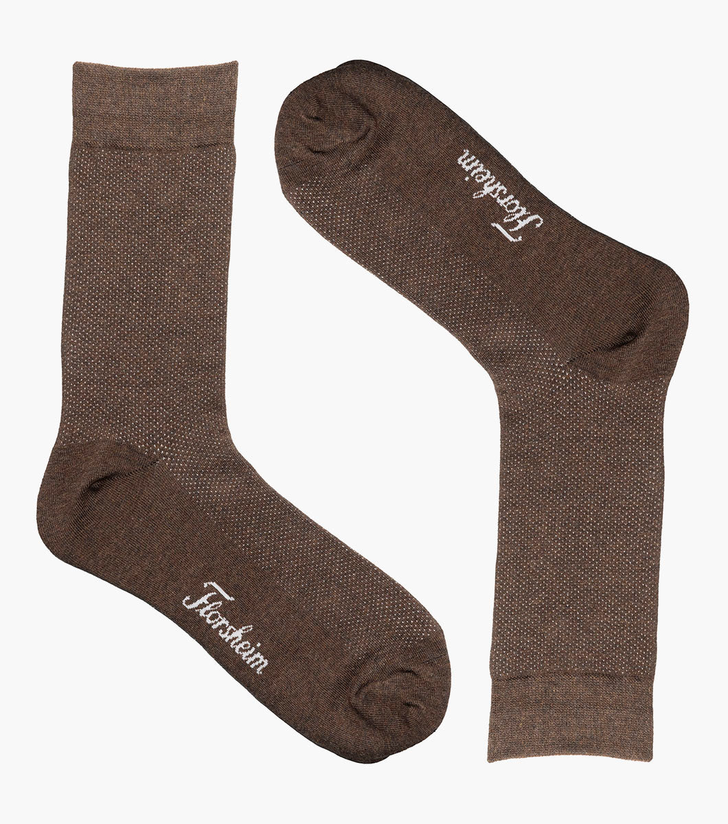 Florsheim Pindot Mens Crew Dress Socks