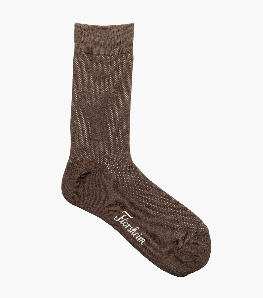 Florsheim Pindot Mens Crew Dress Socks