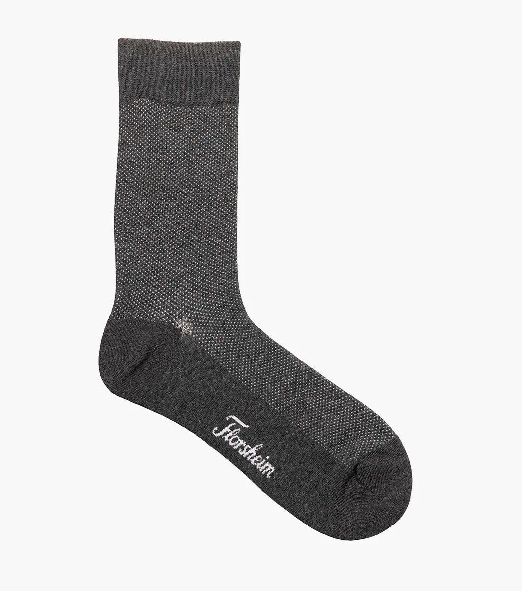 Florsheim Pindot Mens Crew Dress Socks