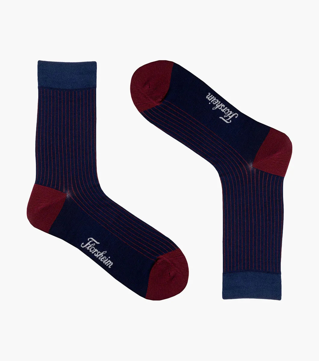 Florsheim Ribbed Mens Crew Dress Socks
